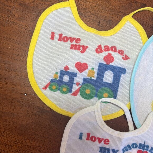 Lot of 4 Vintage Baby Bibs - Picture 3 of 4